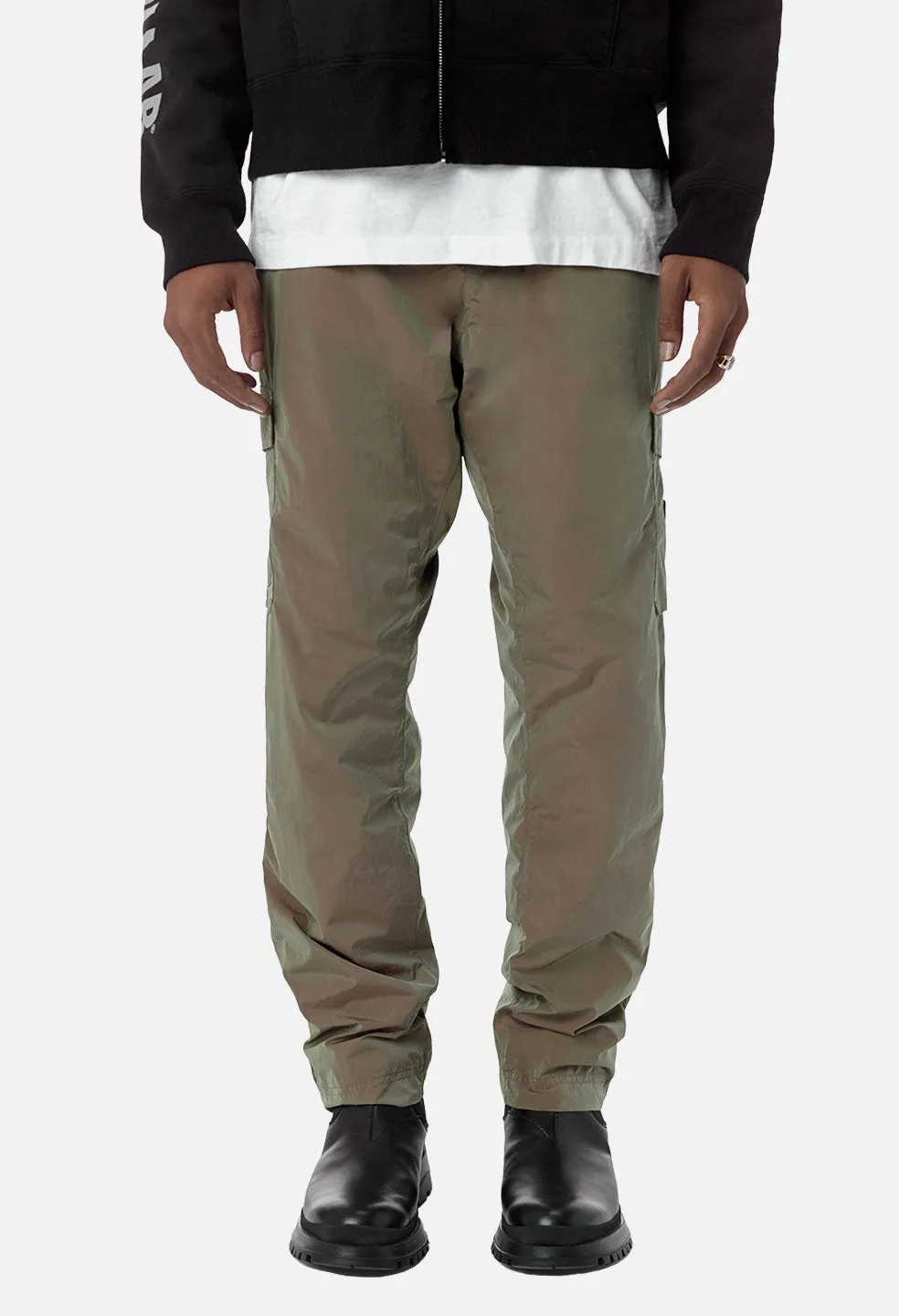 JE X CAT Iridescent Cargo Pant / Olive