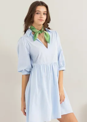 Jenny Blue Shirt Dress