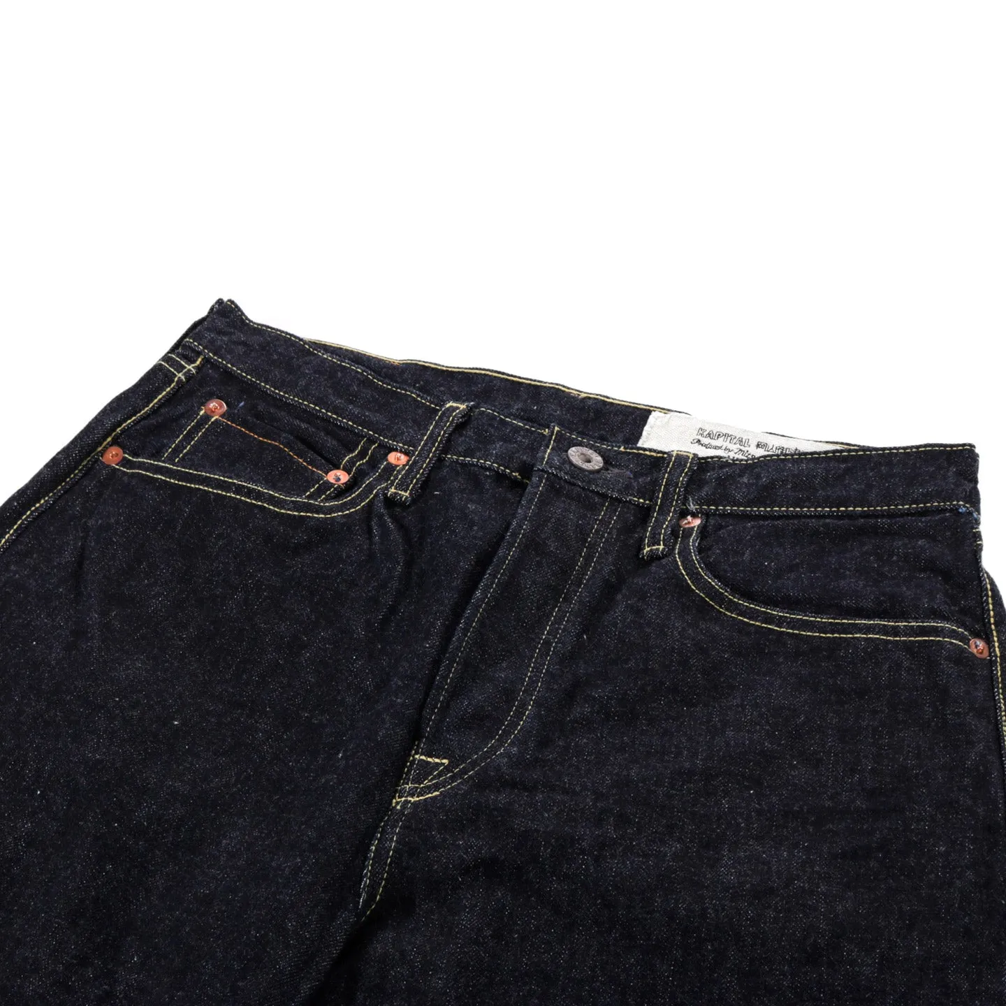 KAPITAL 14OZ DENIM 5P MONKEY CISCO ONE WASH