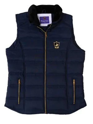 Kings Club Couture W Vest Quilted Shield Navy KCJVQW04