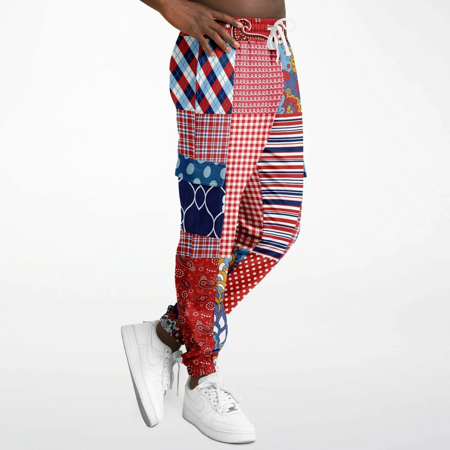 Liberty Bell Floral Stripe Polka Dot Unisex Cargo Sweats