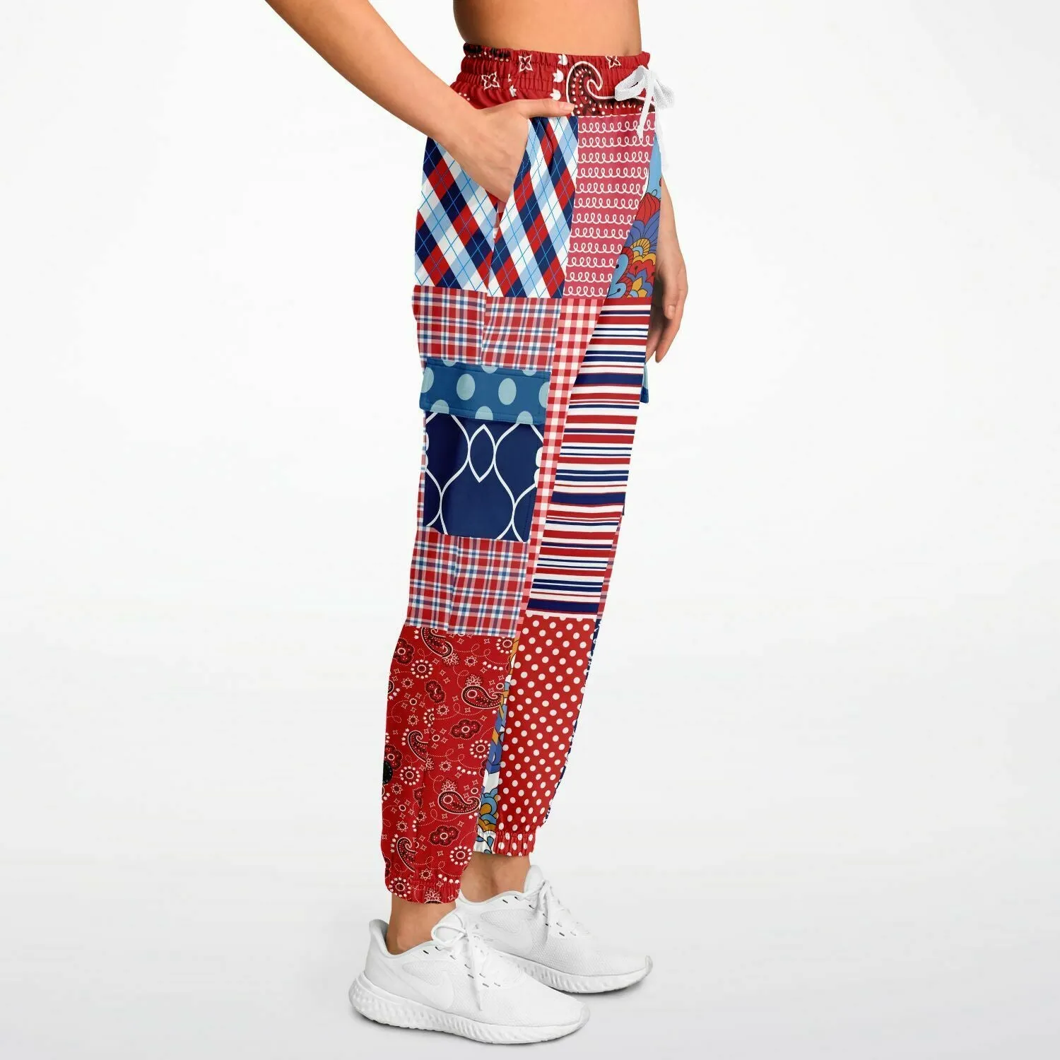 Liberty Bell Floral Stripe Polka Dot Unisex Cargo Sweats