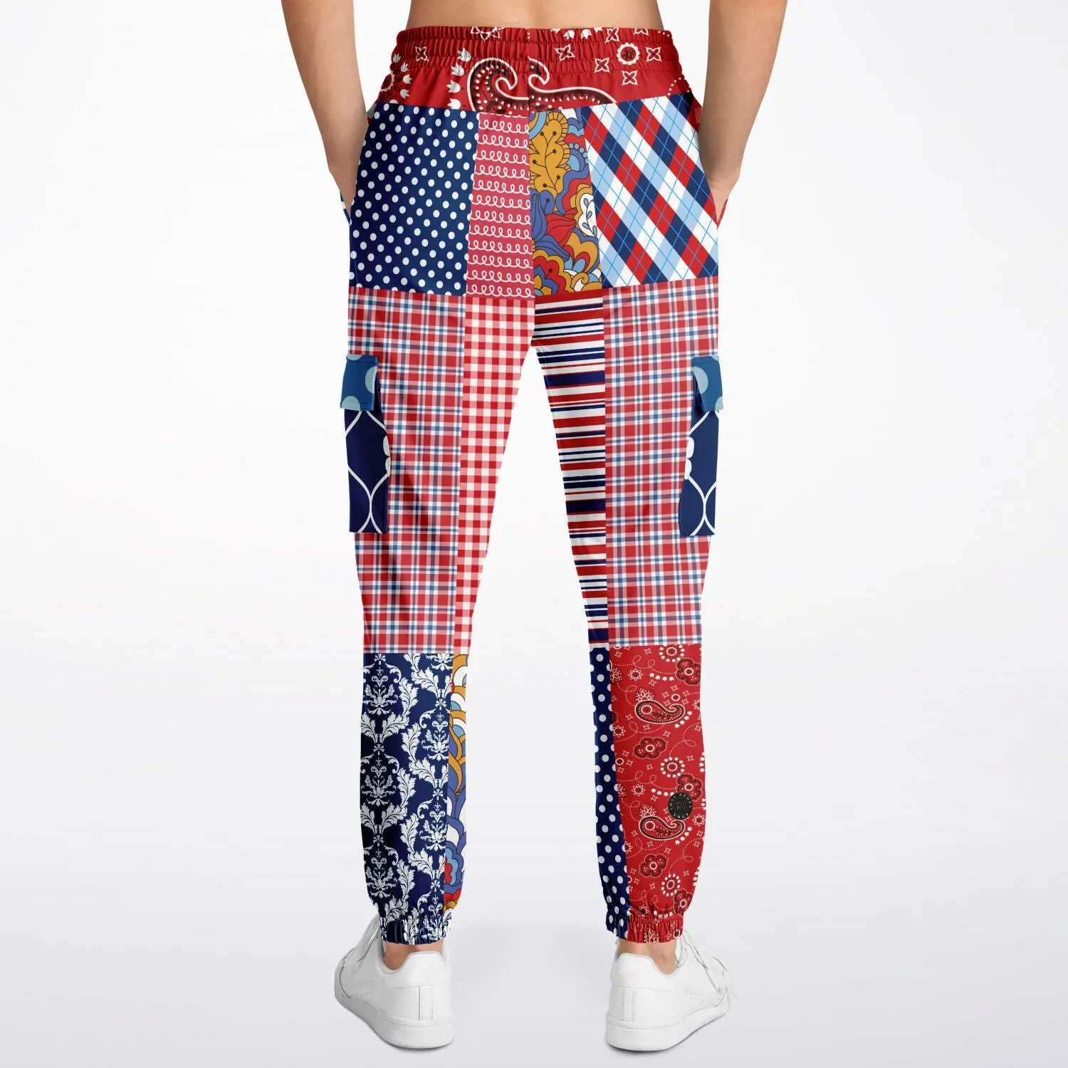 Liberty Bell Floral Stripe Polka Dot Unisex Cargo Sweats