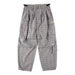 MAGICSTICK T-KMG FATIGUE PANTS-GREY PLAID