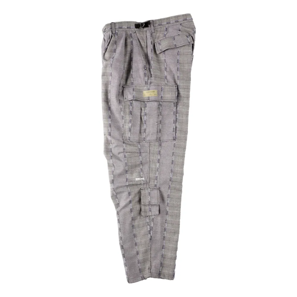 MAGICSTICK T-KMG FATIGUE PANTS-GREY PLAID