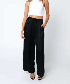 Margo Satin Drawstring Pants