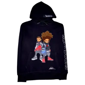 Men's Boondocks Riley N Huey Hoodie In Black