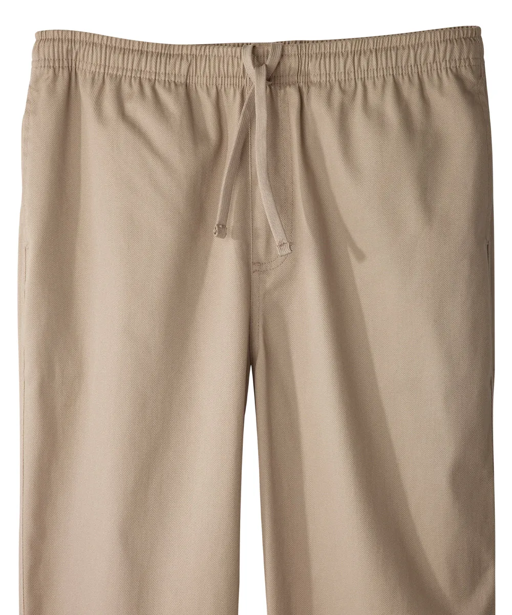 Men's Cotton Pants with Elastic Waist