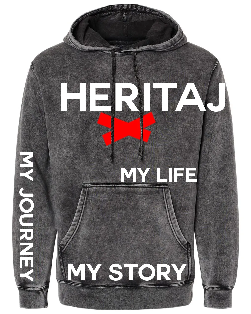 MY STORY-MINERAL WASH HOODIE