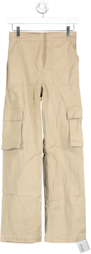 Naked Wardrobe Cream Cargo Pants W34