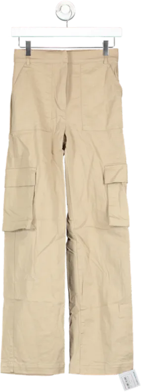 Naked Wardrobe Cream Cargo Pants W34