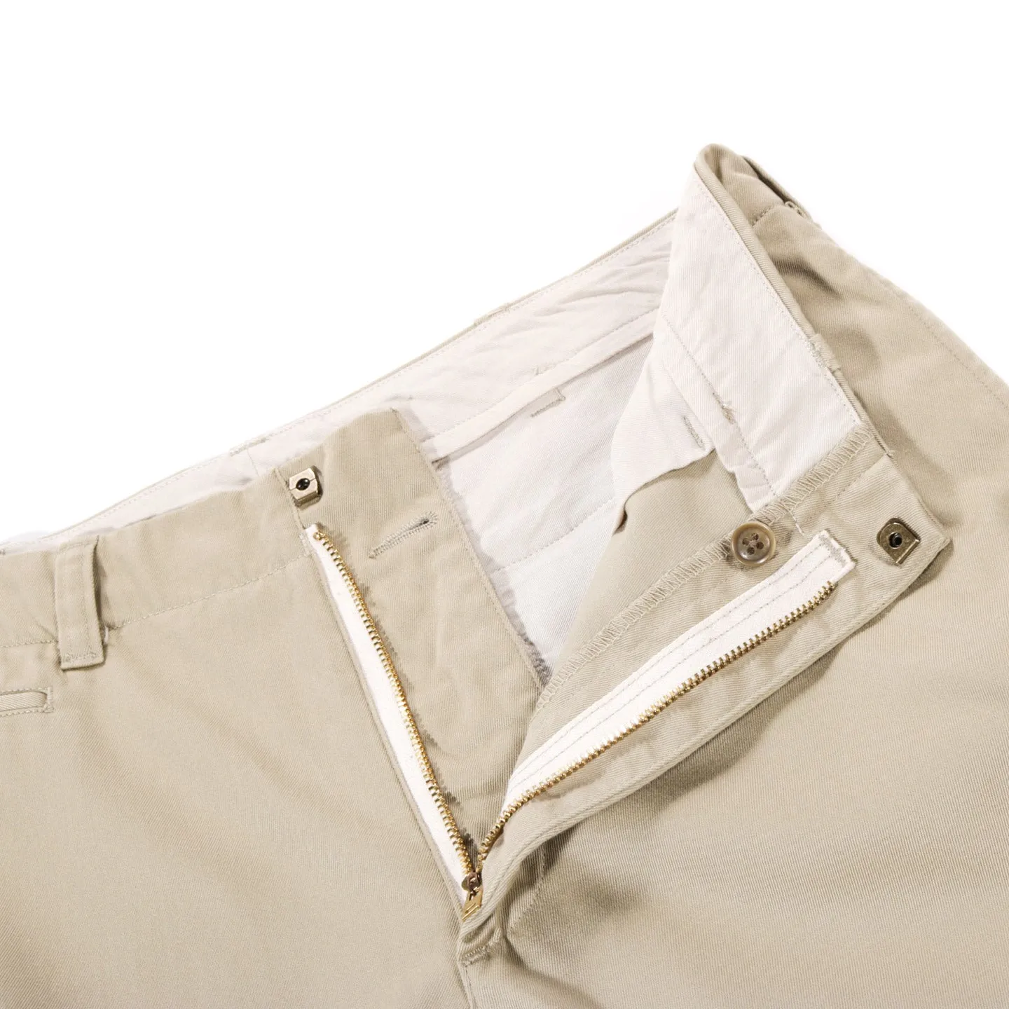 NANAMICA STRAIGHT CHINO PANTS KHAKI