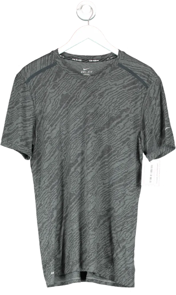 Nike Grey Dri Fit Running T Shirt UK M