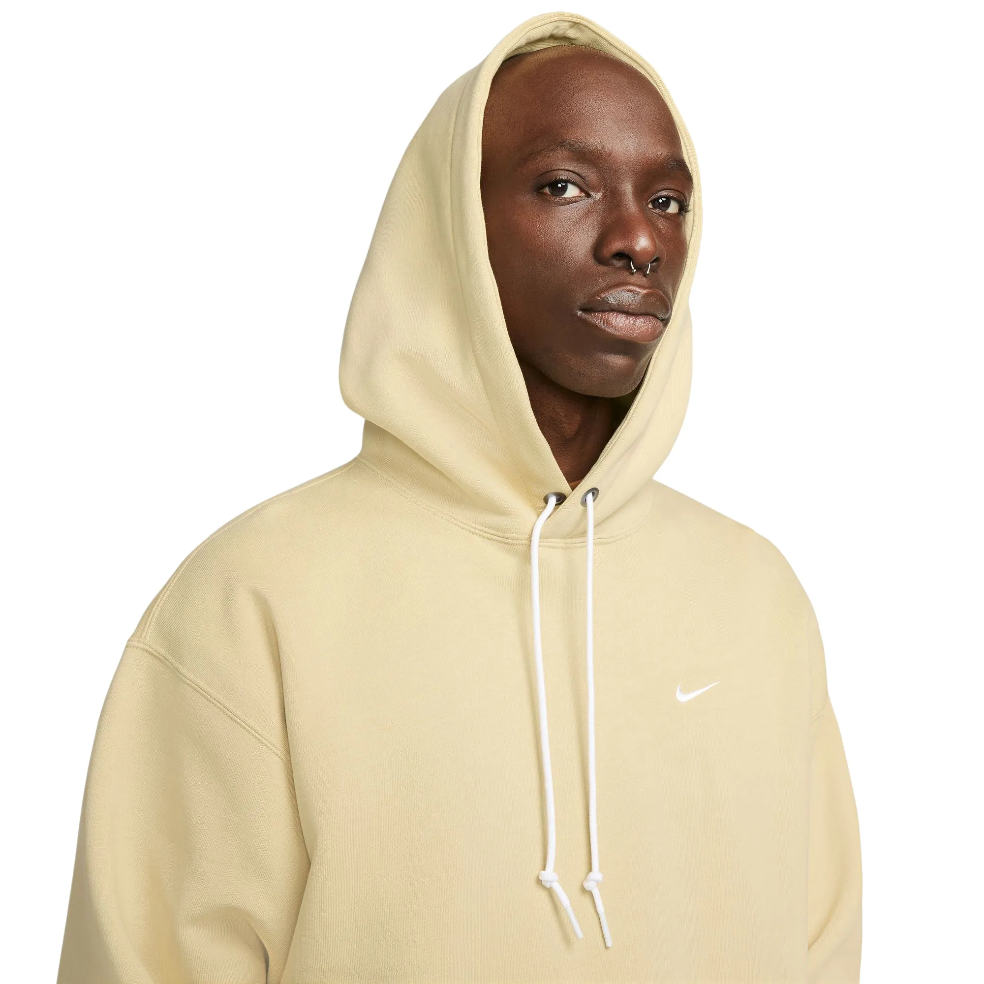 Nike Solo Swoosh Hoodie Team Gold/White DX1355-783