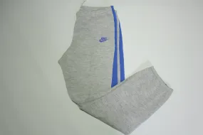 Nike Vintage 90's Heathered Gray Blue Striped Distressed Hoodie Track Sweats Pants