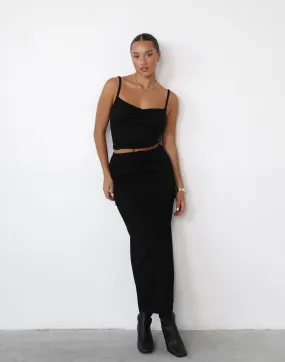 Not Now Maxi Skirt (Black)