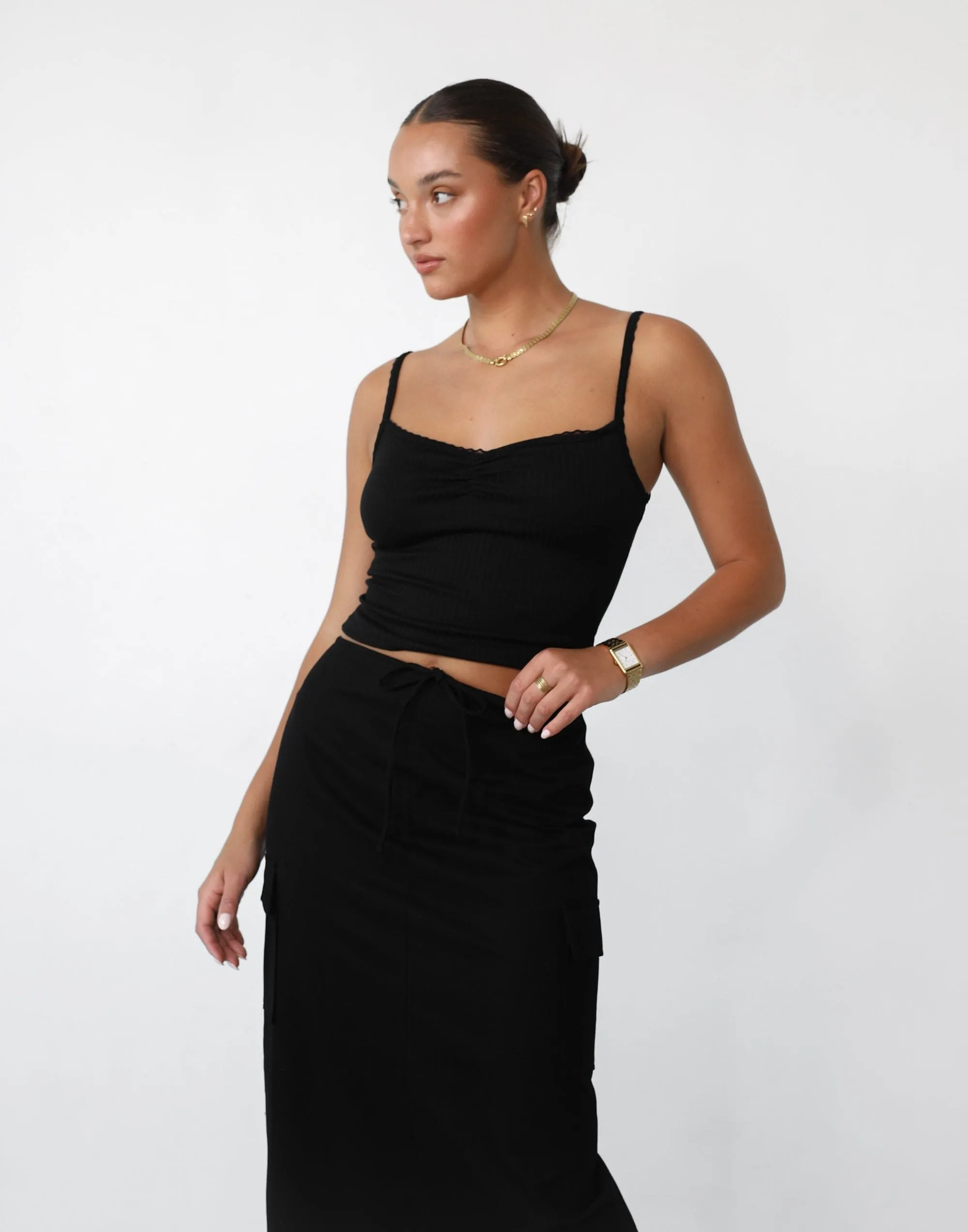 Not Now Maxi Skirt (Black)