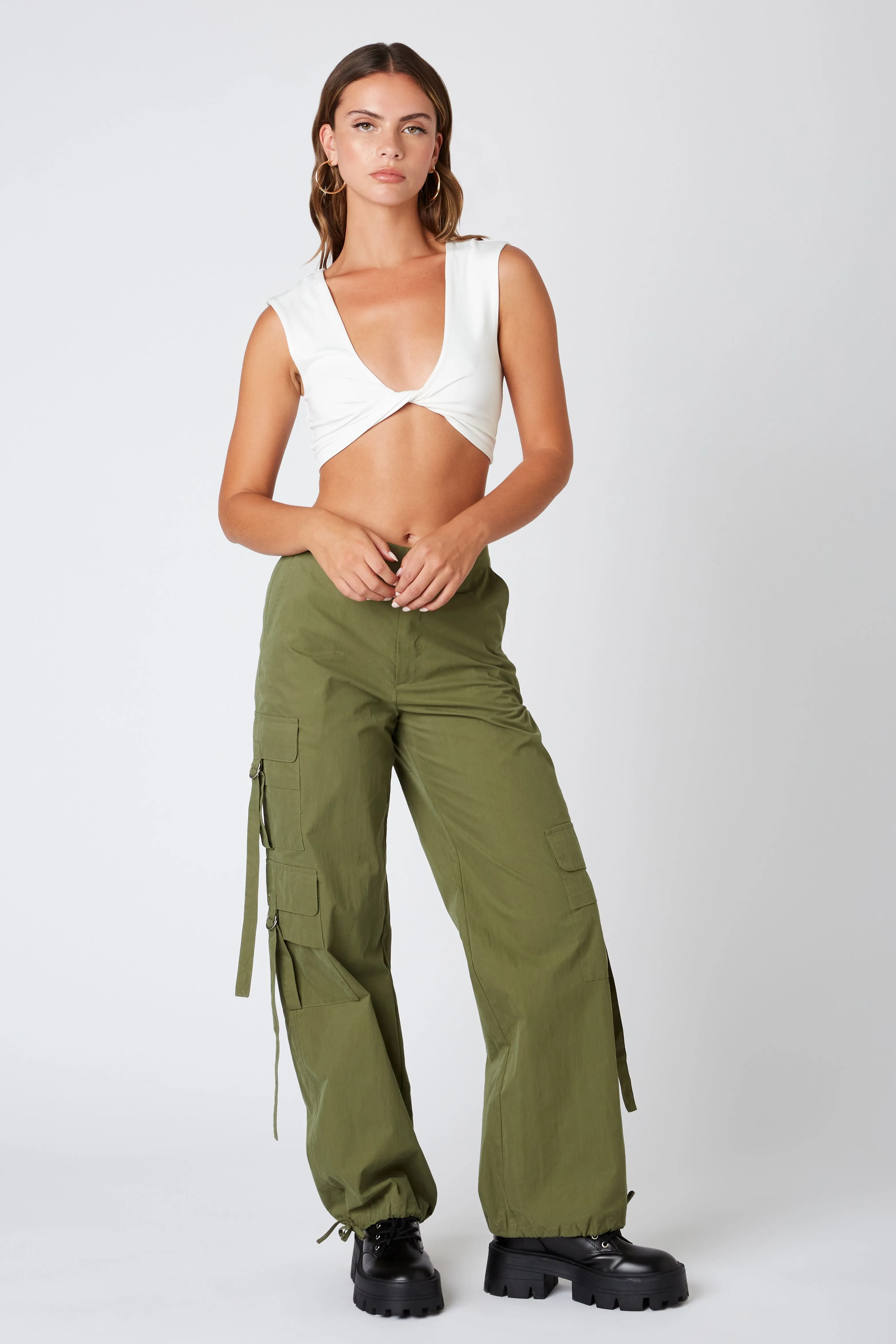 Nylon Cargo Pants