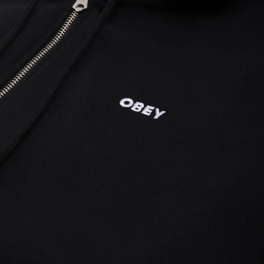 OBEY Established Works Bold Zip Up Hoodie