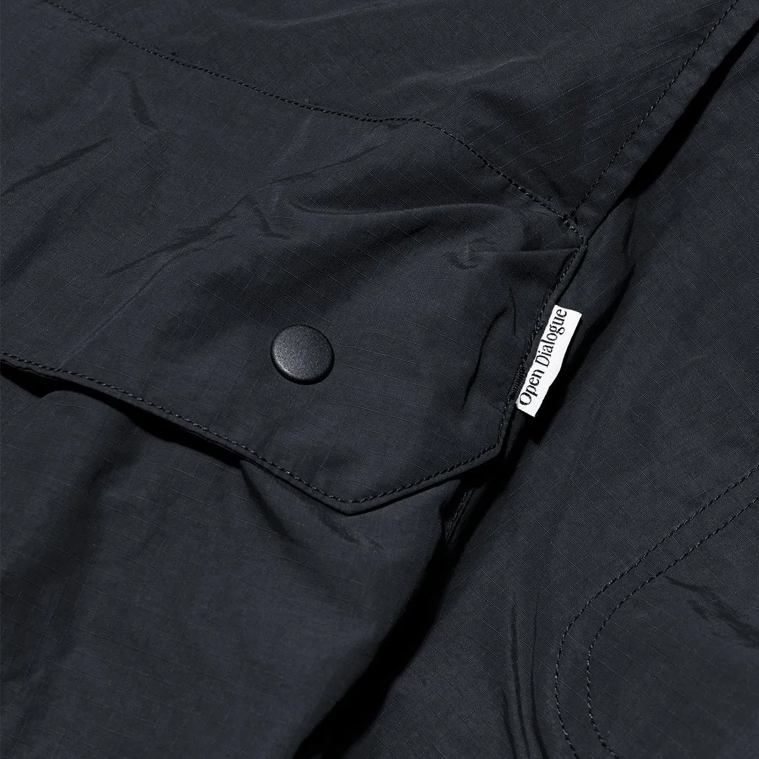 OPEN DIALOGUE 3D POCKET PANTS-BLACK