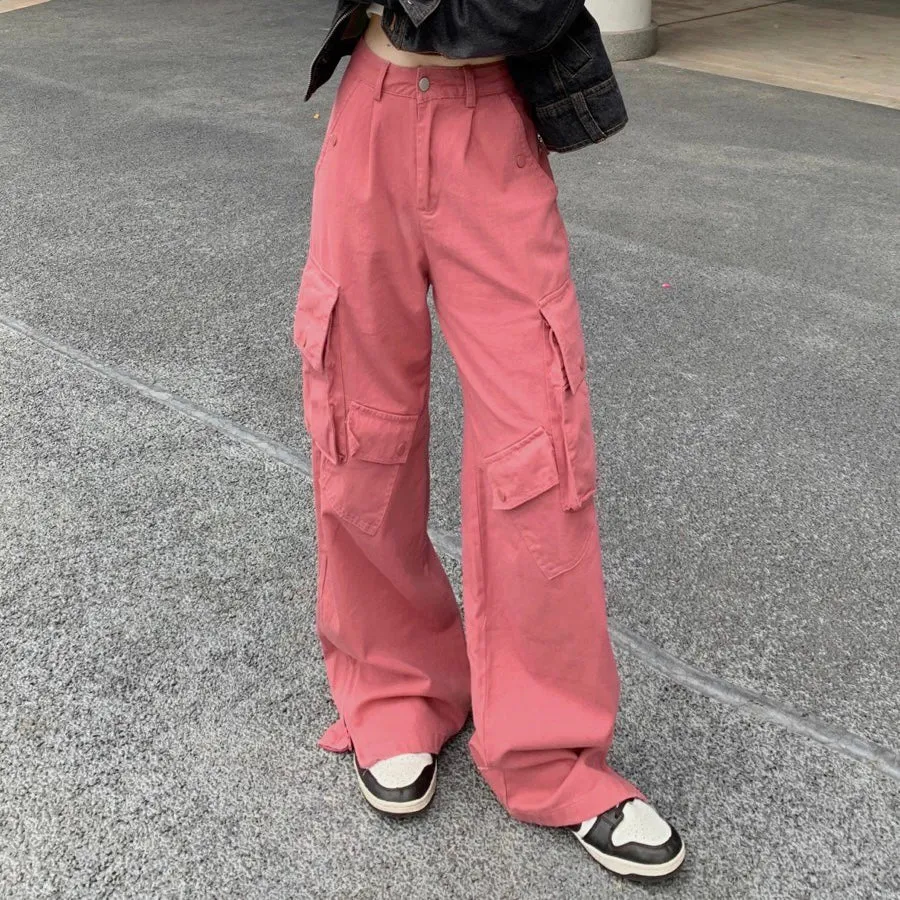 Pink Cargo Pants