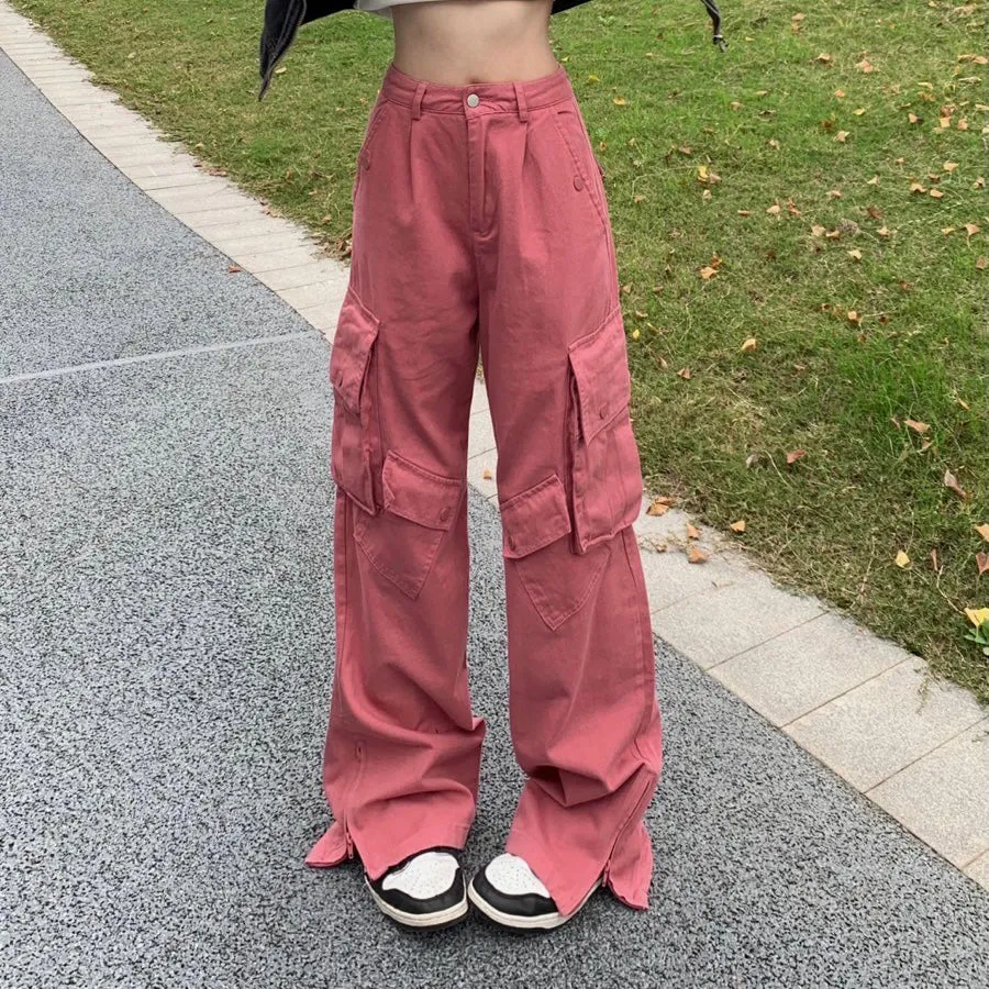 Pink Cargo Pants