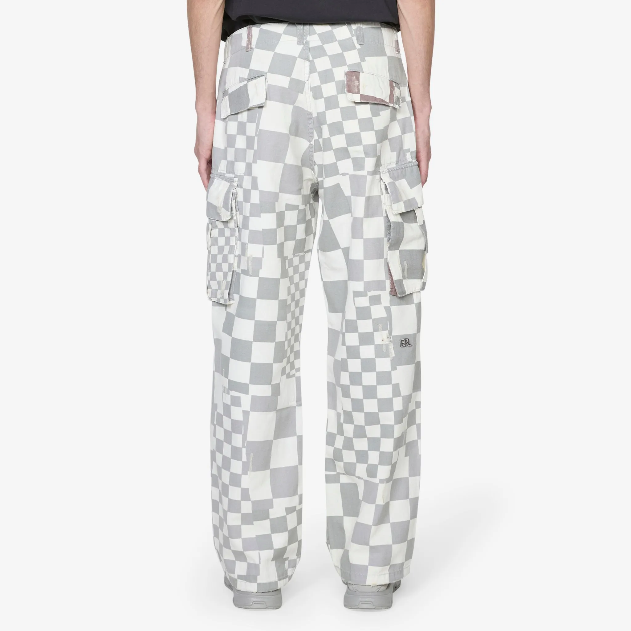 Printed Cargo Pant Checker