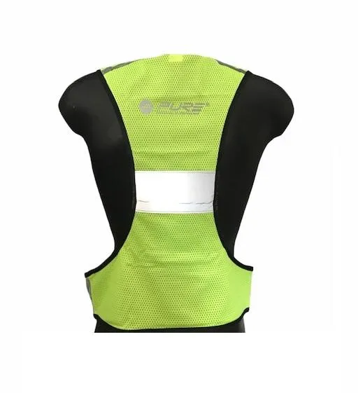 Pure 2Improve reflective bib for running Reflective Run Vest P2I320150 yellow