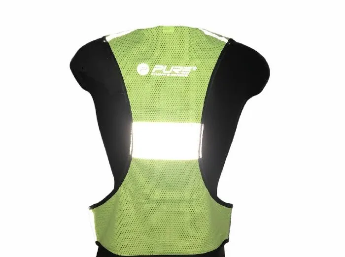 Pure 2Improve reflective bib for running Reflective Run Vest P2I320150 yellow