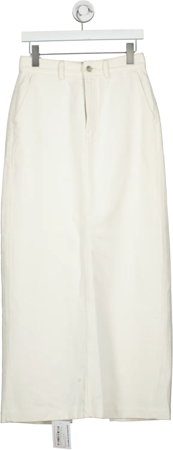 Reformation Cream Myles Maxi Skirt W26