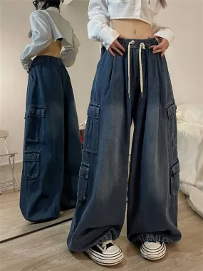 Retro Baggy Cargo Trousers