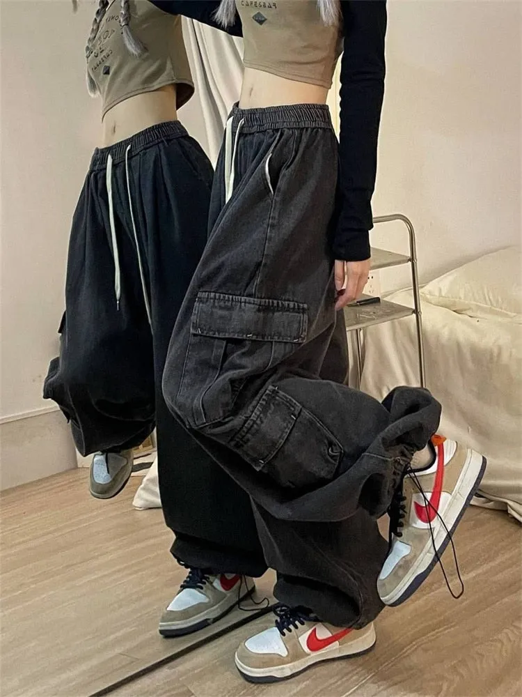 Retro Baggy Cargo Trousers