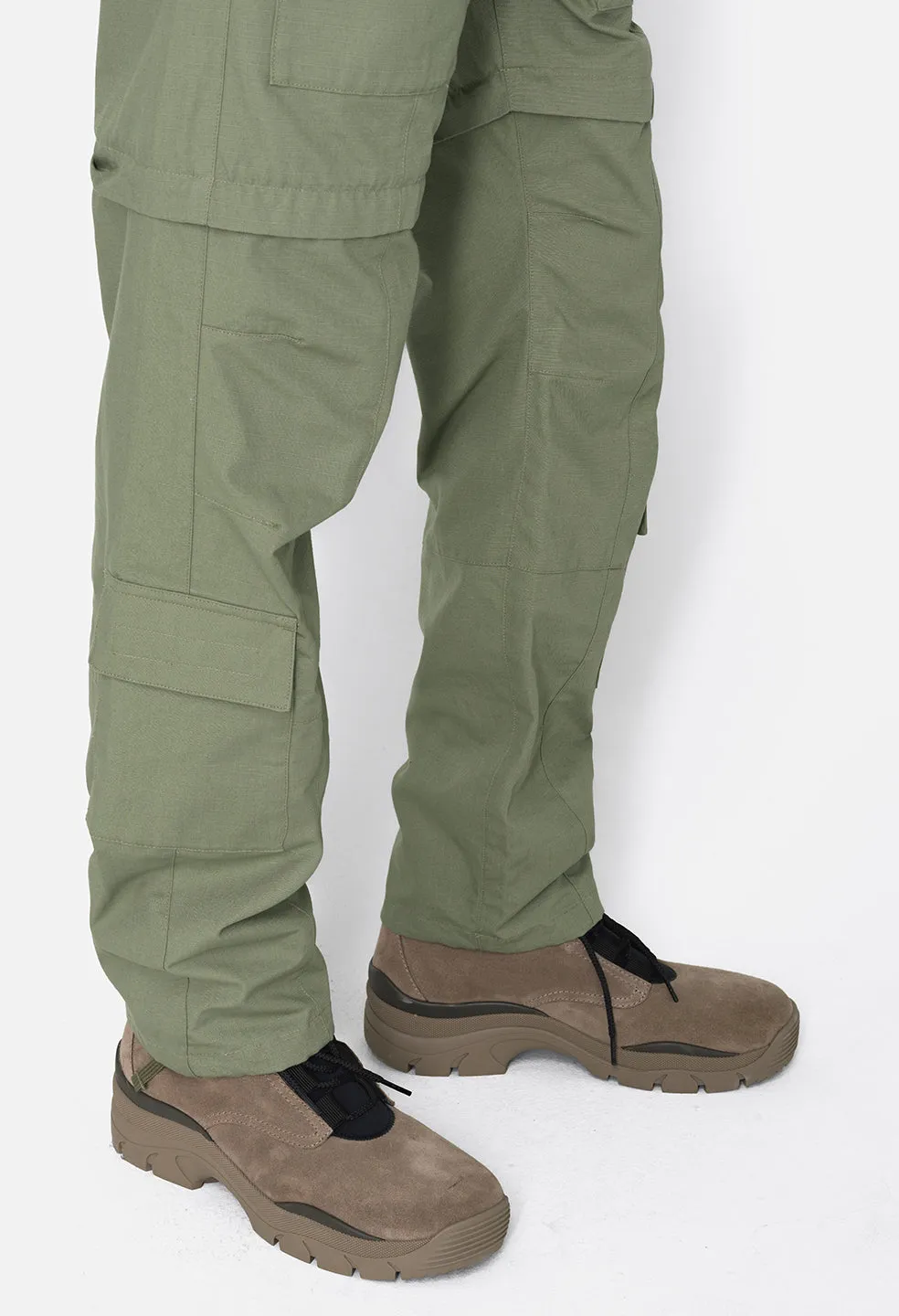 Rip Stop Zip Cargo Pant / Olive