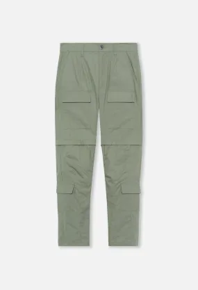 Rip Stop Zip Cargo Pant / Olive