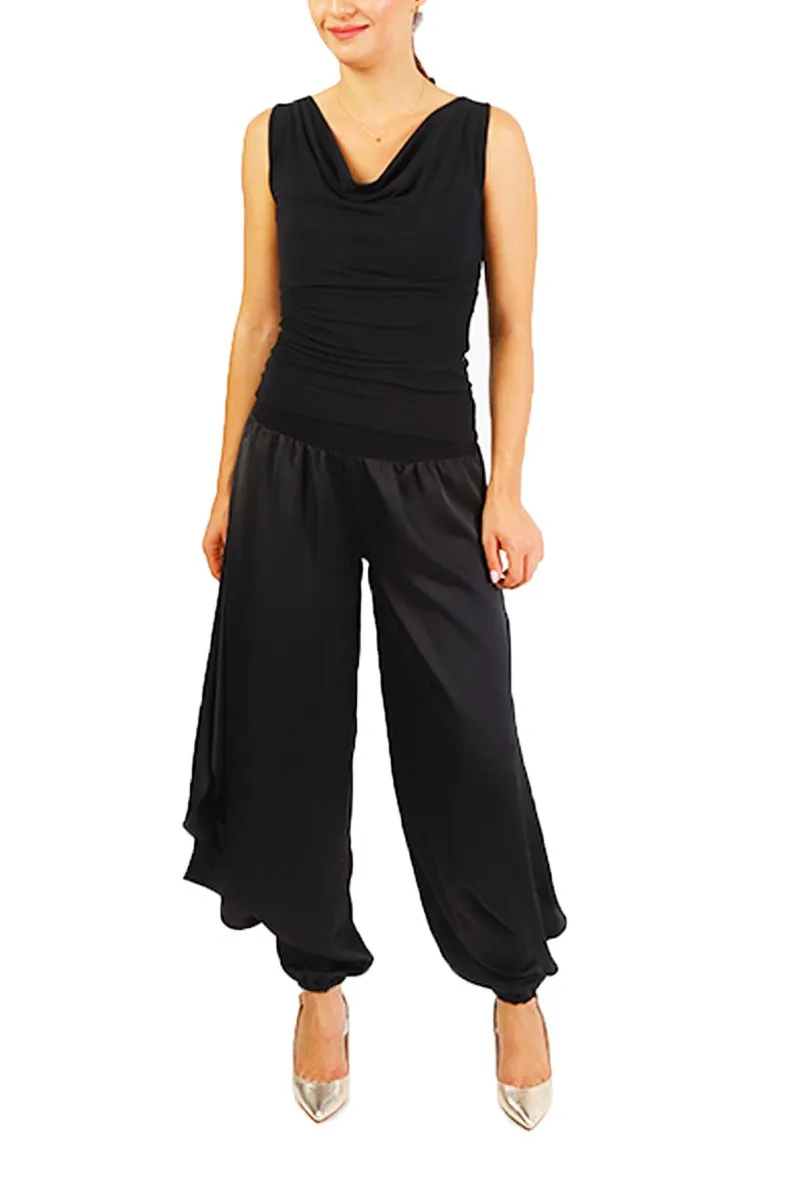 Satin Tango Pants with Slits