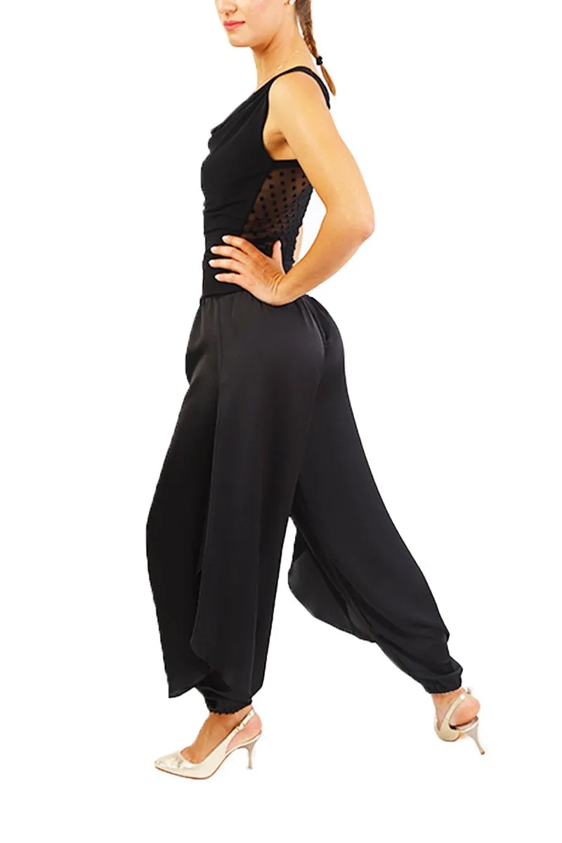 Satin Tango Pants with Slits