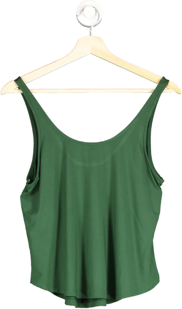 Serena Days Green Scoop Neck Vest In Deep Forest UK XS