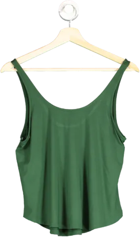 Serena Days Green Scoop Neck Vest In Deep Forest UK XS