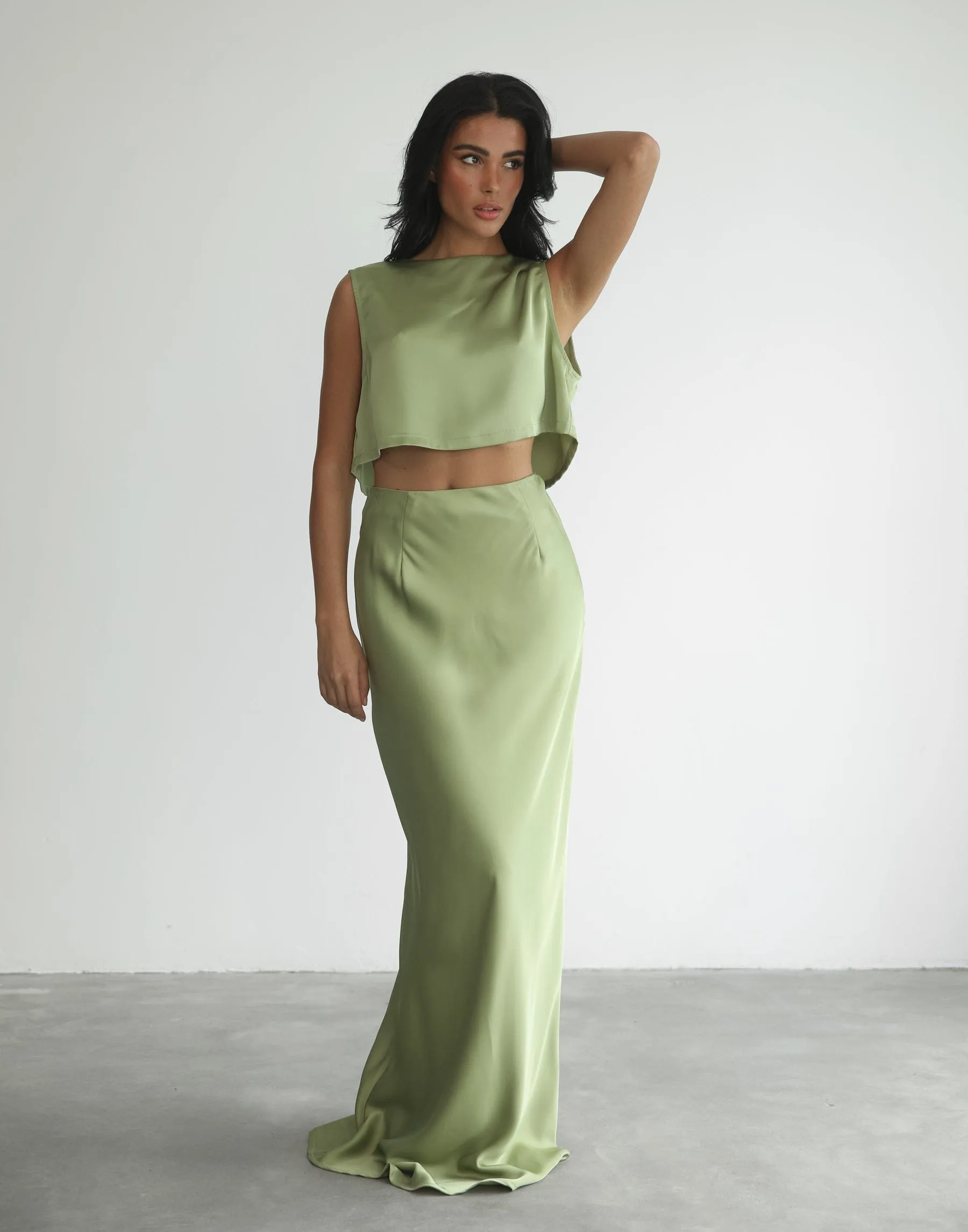 Sincerity Maxi Skirt (Sage)