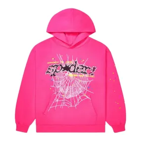 Sp5der P*NK V2 Hoodie Pink