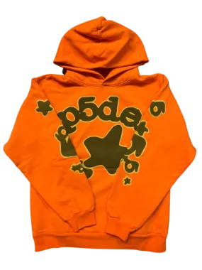 Sp5der Safety Orange Hoodie