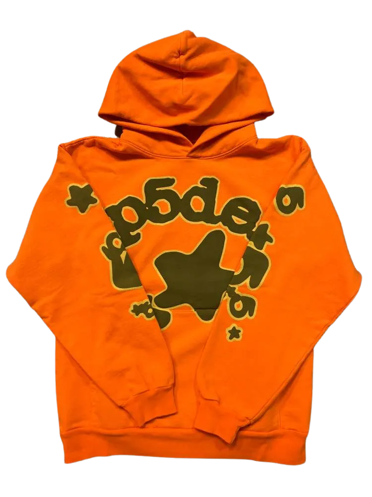 Sp5der Safety Orange Hoodie