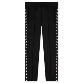 Star Jogging Pants - Black/White