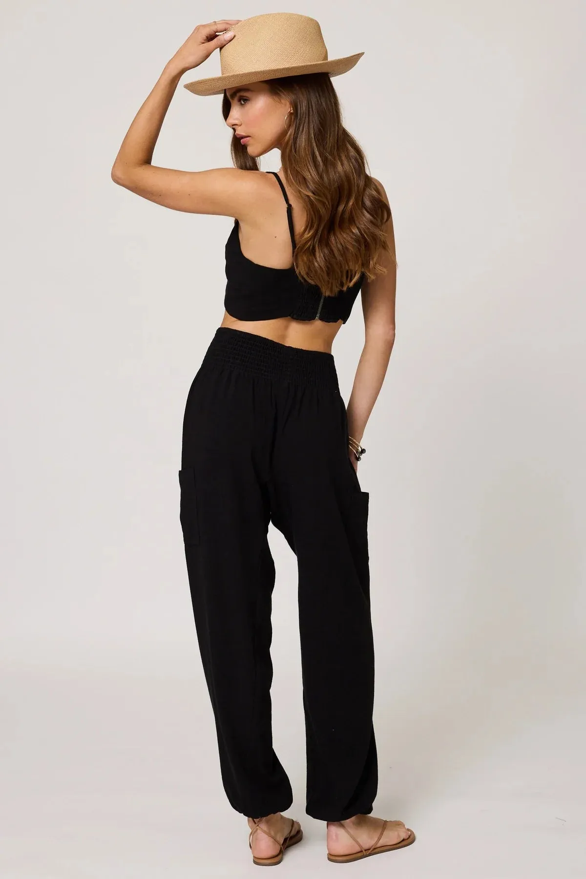 STILLWATER EASY CARGO BEACH PANT BLACK