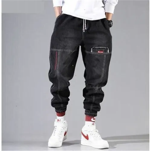 Streetwear Cargo Jogger Pants - Black