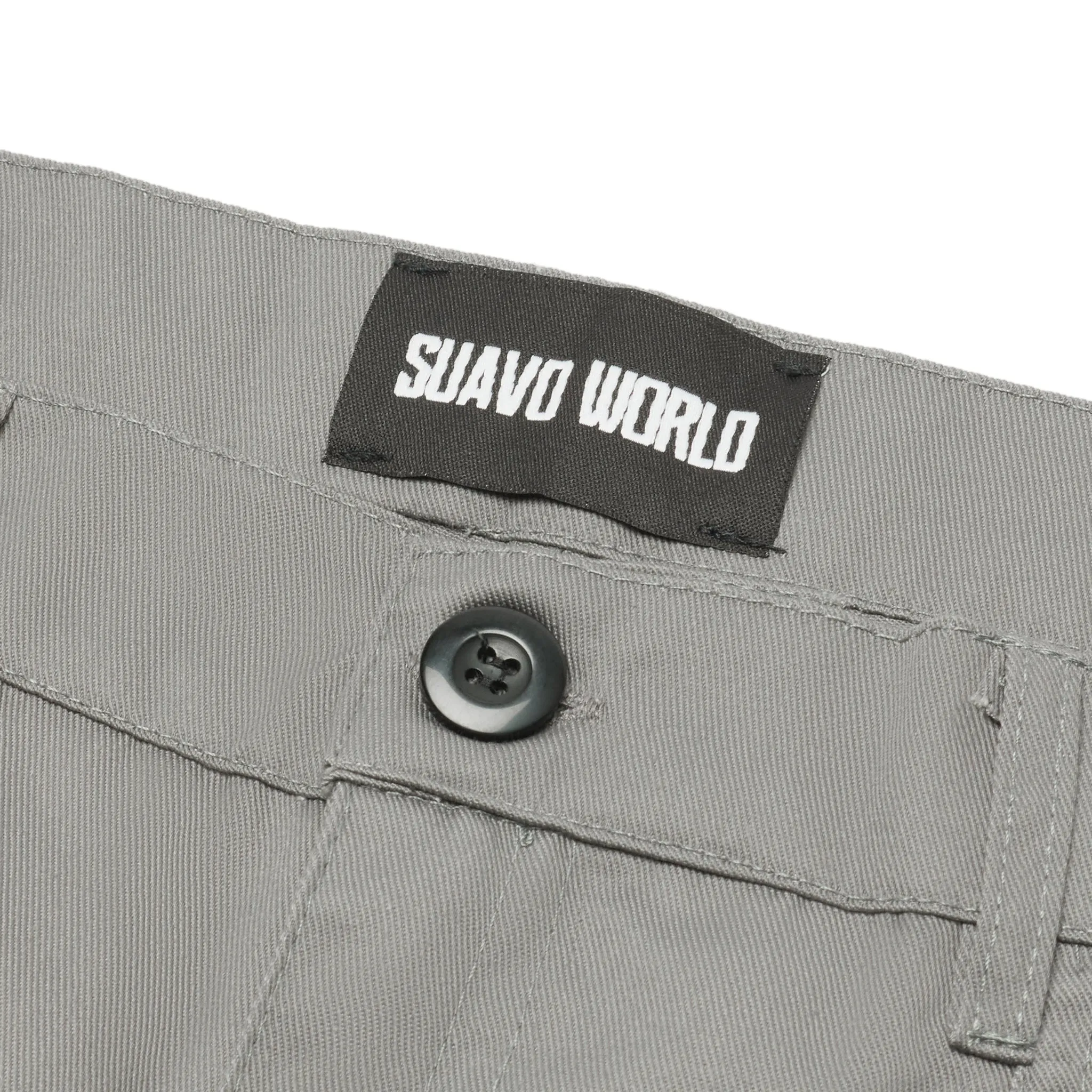 Suavo World Cargo Flare Trousers Grey