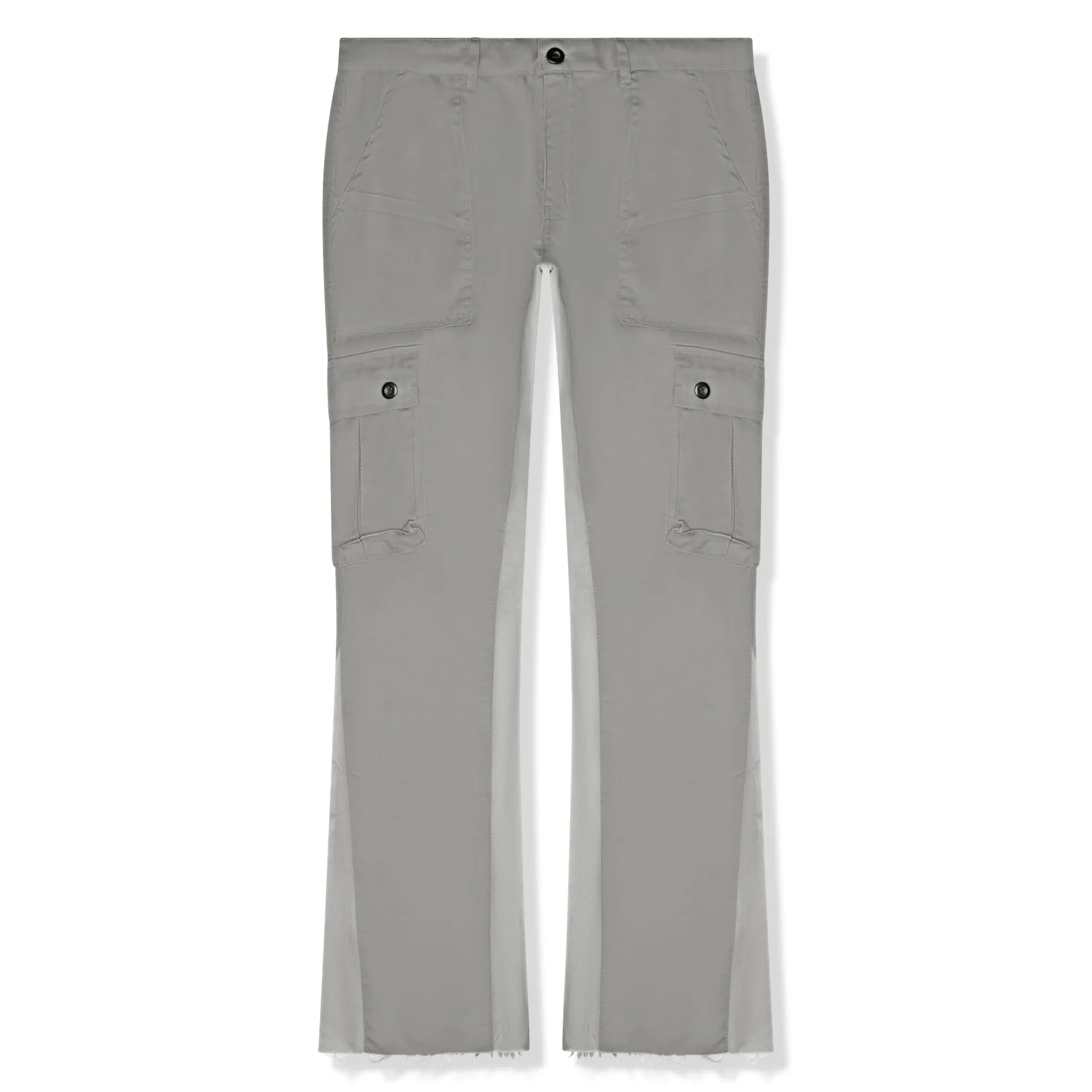 Suavo World Cargo Flare Trousers Grey