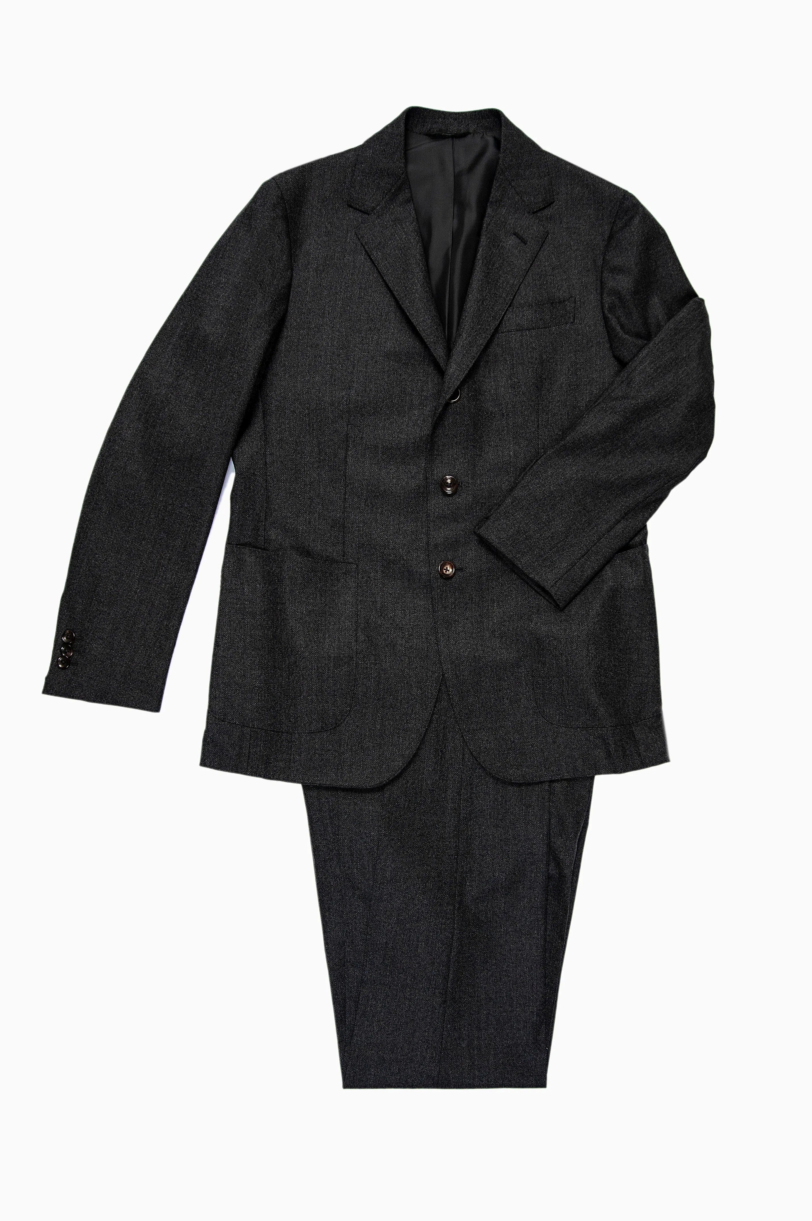 Suit Blazer and Pant in classic wool (dark grey melange)