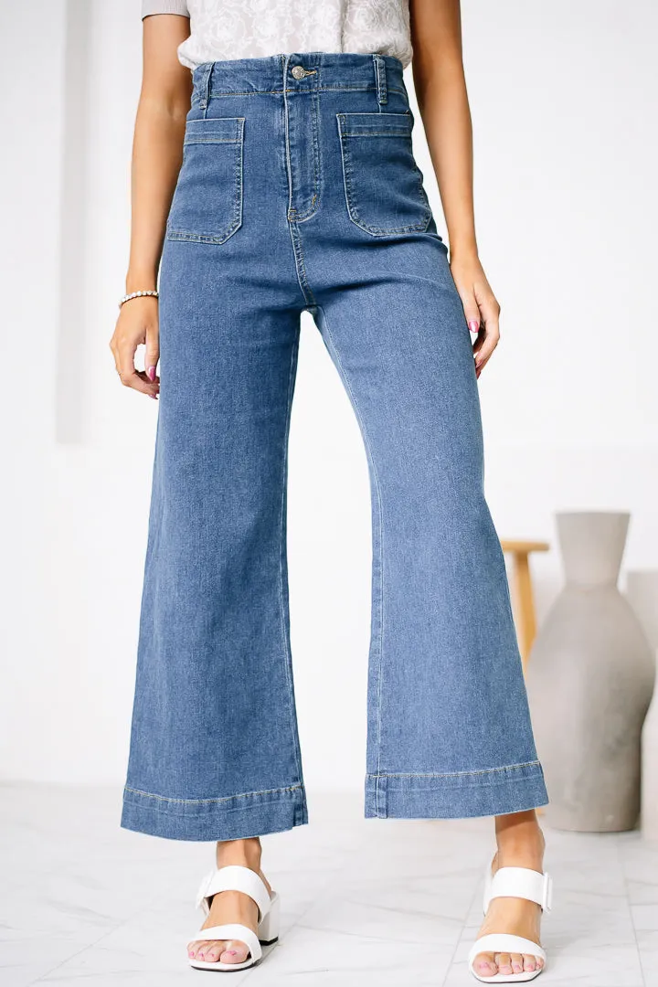 Sunshine In My Pocket Straight Leg Denim Pants