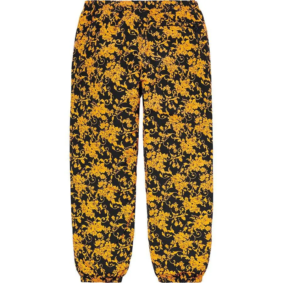 Supreme Warm up Pants (Black Floral)